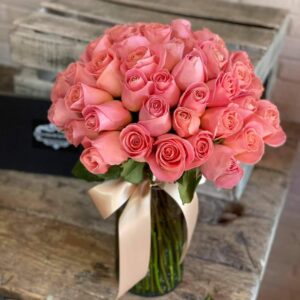 JARRON CON ROSAS ROSAS