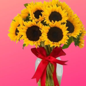 JARRON CON GIRASOLES